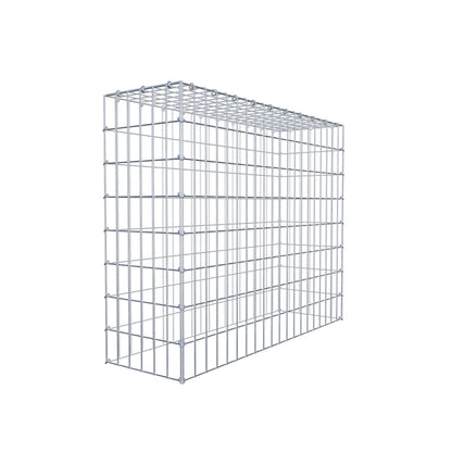 Mounted gabion type 3 100 cm x 80 cm x 30 cm (L x H x D), mesh size 5 cm x 10 cm, C-ring