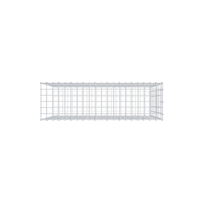 Opzetpaal type 2 100 cm x 80 cm x 30 cm, maaswijdte 5 cm x 10 cm, C-ring