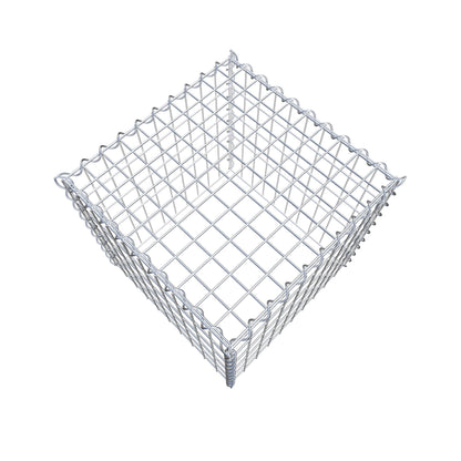 Gabion rapporté type 3 50 cm x 50 cm x 50 cm (L x H x P), mailles 5 cm x 10 cm, spirale