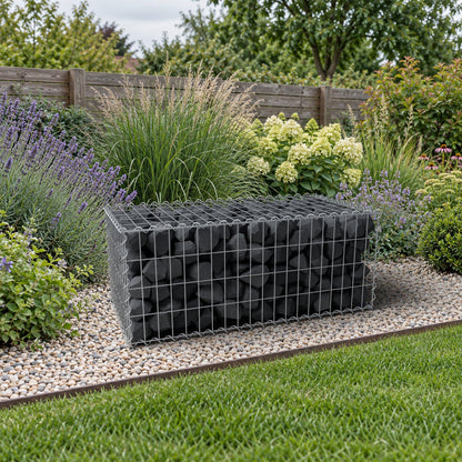 Gabion 100 cm x 40 cm x 50 cm (L x H x D), mesh size 5 cm x 10 cm, spiral