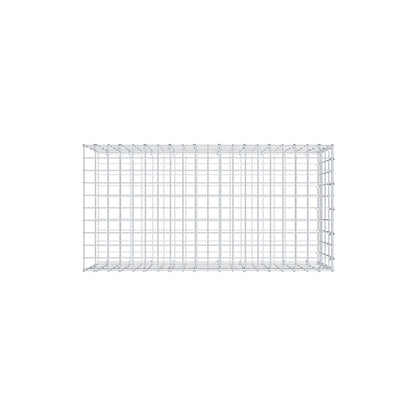 Mounted gabion type 2 100 cm x 40 cm x 50 cm, mesh size 5 cm x 10 cm, C-ring