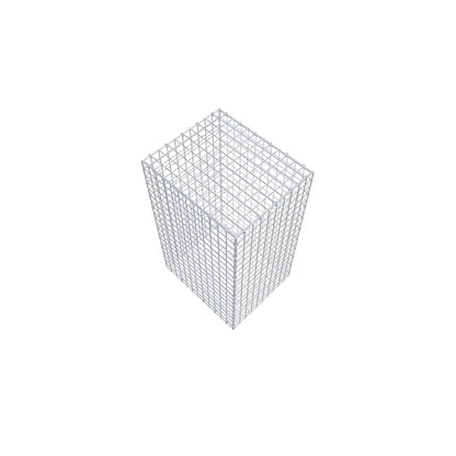 Gabion 100 cm x 60 cm x 50 cm (L x H x D), maskstorlek 5 cm x 5 cm, C-ring