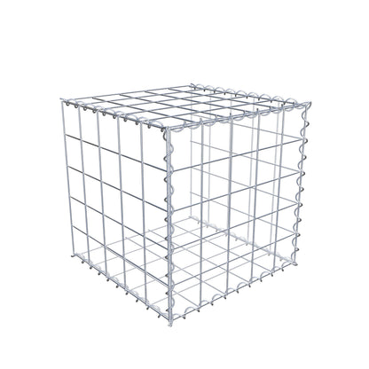 Opvokset gabion type 2 50 cm x 50 cm x 50 cm (L x H x D), maskestørrelse 10 cm x 10 cm, spiral