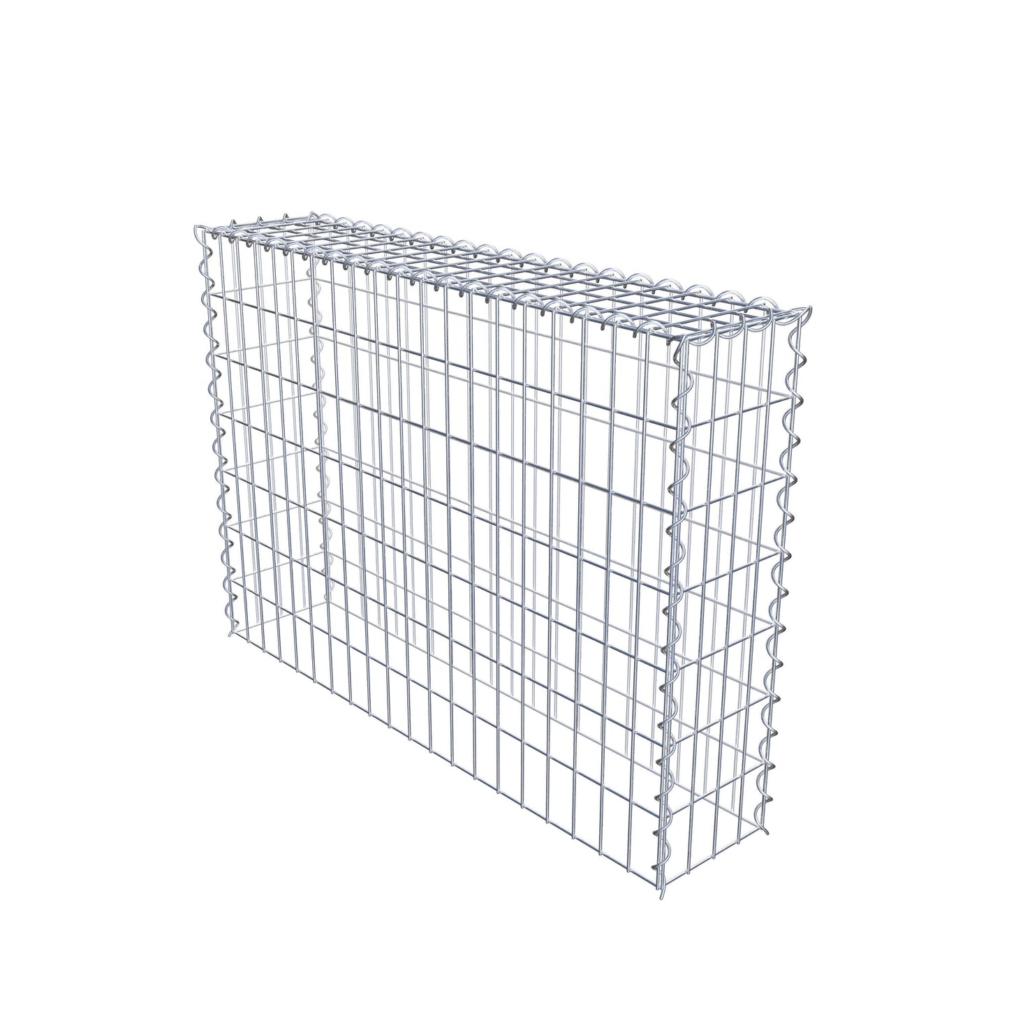 Extra gabion typ 3 100 cm x 70 cm x 20 cm (L x H x D), maskstorlek 5 cm x 10 cm, spiral