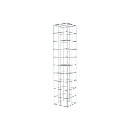 Gavión complementario de tipo 3 100 cm x 20 cm x 20 cm (L x A x P), malla 10 cm x 10 cm, anillo en C