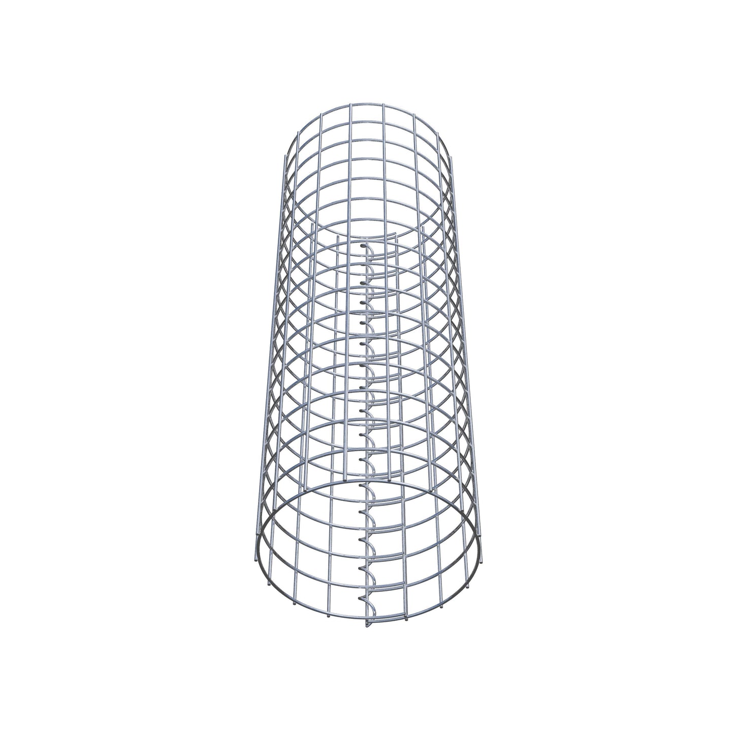 Columna de gaviones redonda 27 cm de diámetro, 80 cm de altura, malla 5 cm x 5 cm
