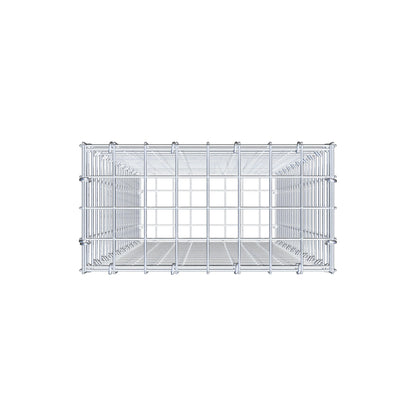 Gabion 100 cm x 40 cm x 20 cm (L x H x D), maskstorlek 5 cm x 5 cm, C-ring