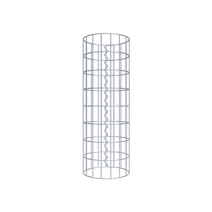 Colonna gabbionata rotonda 27 cm di diametro, 80 cm di altezza, maglia 5 cm x 10 cm