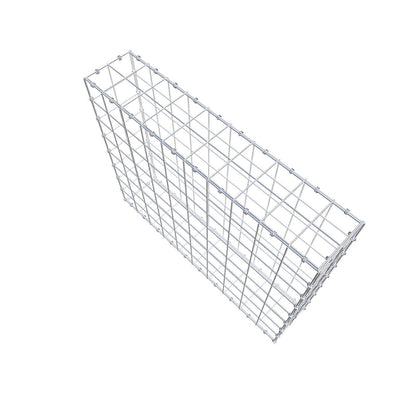 Gabbione 100 cm x 80 cm x 20 cm (L x H x P), maglia 10 x 10 cm, anello a spirale