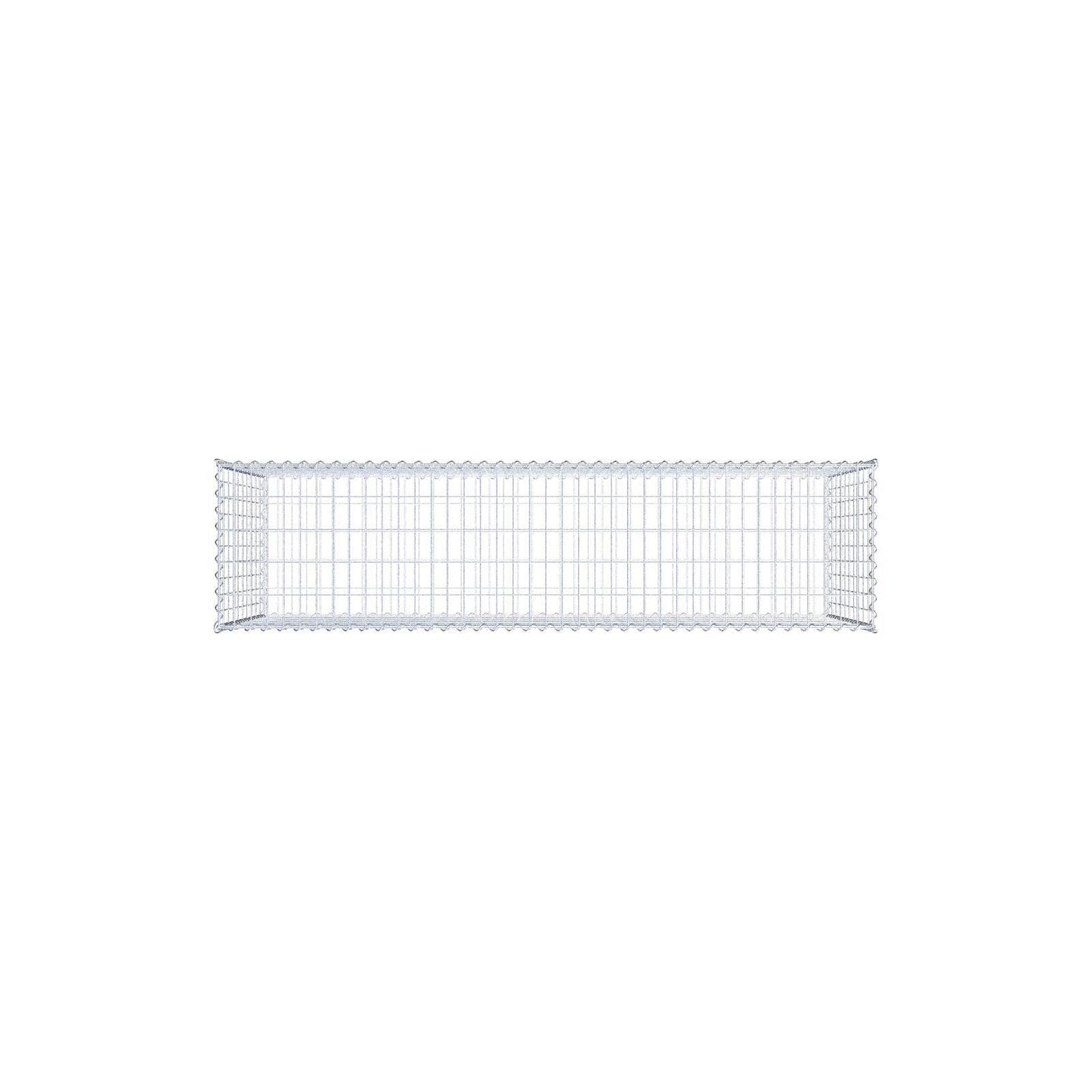 Gabion 200 cm x 100 cm x 50 cm (L x H x D), maskstorlek 5 cm x 10 cm, spiral