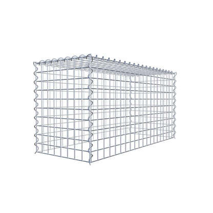 Gavión complementario tipo 3 100 cm x 50 cm x 40 cm (L x A x P), malla 5 cm x 5 cm, espiral