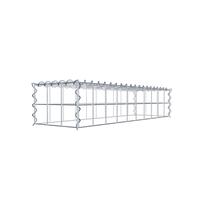 Grown-on gabion type 3 100 cm x 20 cm x 30 cm (L x H x D), mesh size 10 cm x 10 cm, spiral