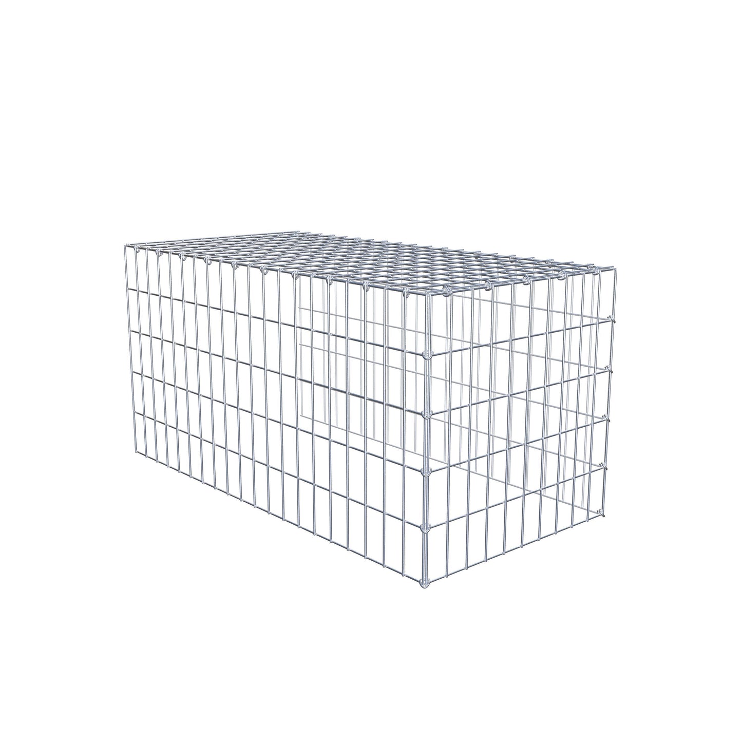 Extra gabion typ 4 100 cm x 50 cm x 50 cm (L x H x D), maskstorlek 5 cm x 10 cm, C-ring