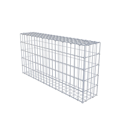Gabbione 100 cm x 50 cm x 20 cm (L x H x P), maglia 5 cm x 10 cm, anello a C