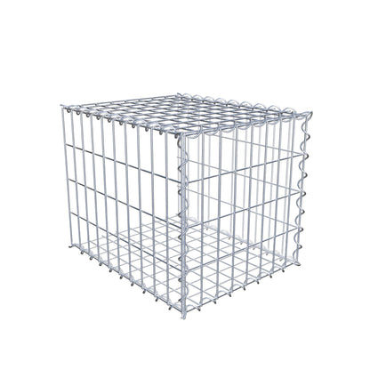 Opvokset gabion type 2 50 cm x 40 cm x 40 cm (L x H x D), maskestørrelse 5 cm x 10 cm, spiral