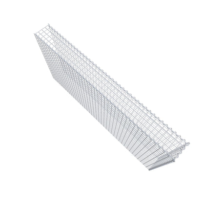 Opvokset gabion type 4 200 cm x 100 cm x 20 cm (L x H x D), maskestørrelse 5 cm x 5 cm, spiral
