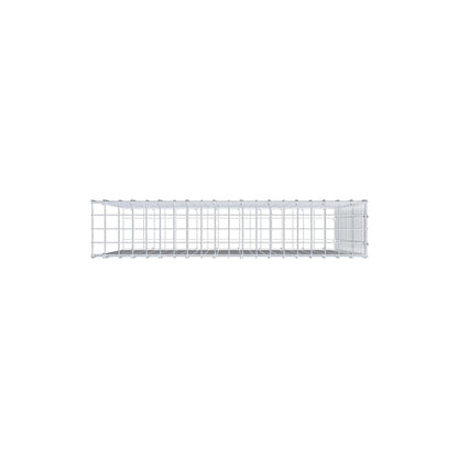 Typ 2 påbyggnadsgabion 100 cm x 90 cm x 20 cm (L x H x D), maskstorlek 5 cm x 5 cm, C-ring