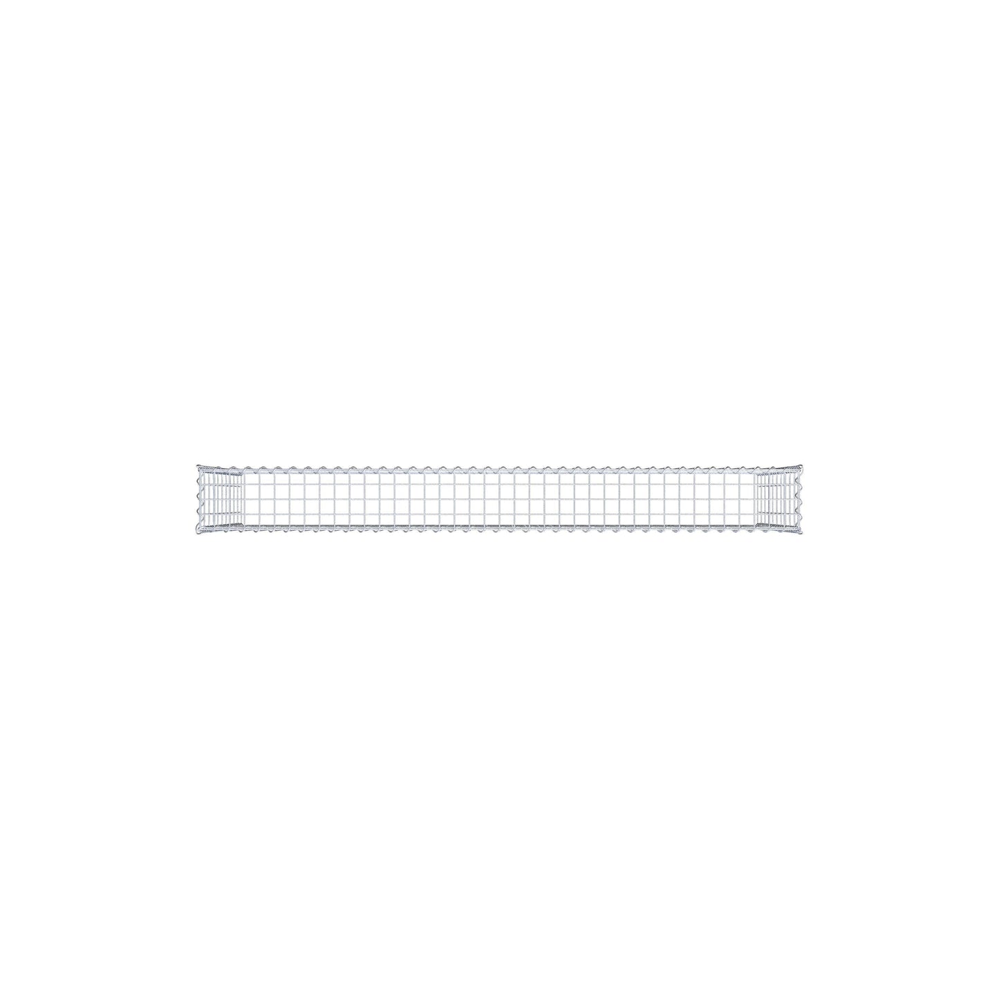 Extra gabion typ 3 200 cm x 100 cm x 20 cm (L x H x D), maskstorlek 5 cm x 10 cm, spiral