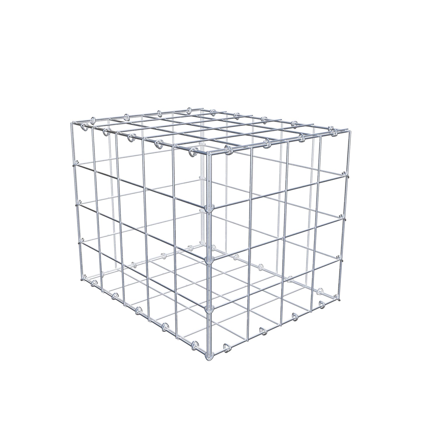 Gabião 50 cm x 40 cm x 40 cm (C x A x P), malhagem 10 cm x 10 cm, anel C