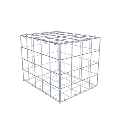 Gabião 50 cm x 40 cm x 40 cm (C x A x P), malhagem 10 cm x 10 cm, anel C