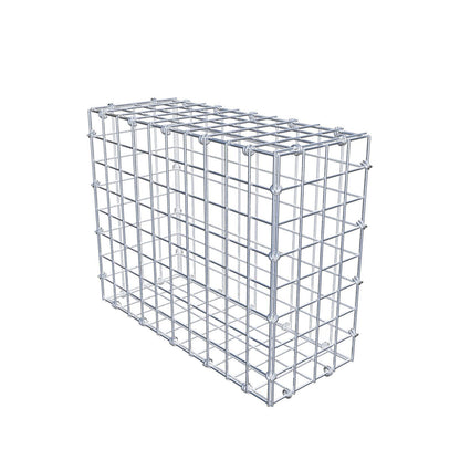 Schanskorf 50 cm x 40 cm x 20 cm (L x H x D), maaswijdte 5 x 5 cm, spiraalring