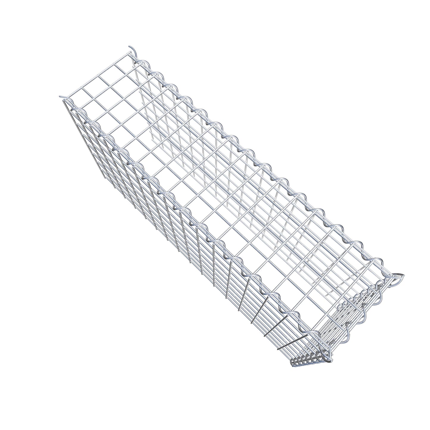 Gabion rapporté type 4 80 cm x 40 cm x 20 cm (L x H x P), mailles 5 cm x 5 cm, spirale