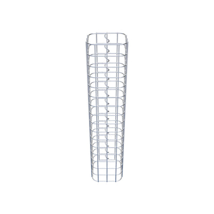 Colonne de gabion carrée 17 cm x 17 cm, hauteur 80 cm, MW 5 cm x 5 cm