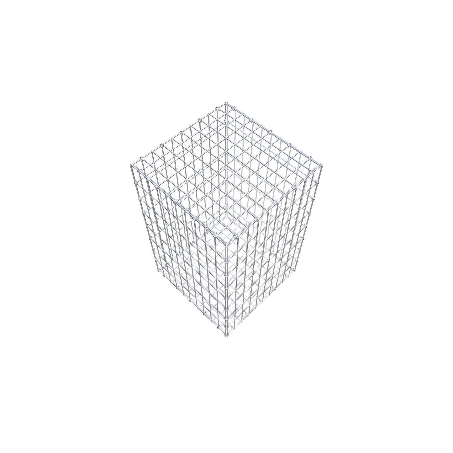 Schanskorf 80 cm x 50 cm x 50 cm (L x H x D), maaswijdte 5 cm x 10 cm, C-ring