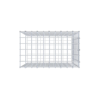Gabbione fissabile tipo 2 50 cm x 50 cm x 30 cm (L x H x P), maglia 5 cm x 5 cm, anello a C