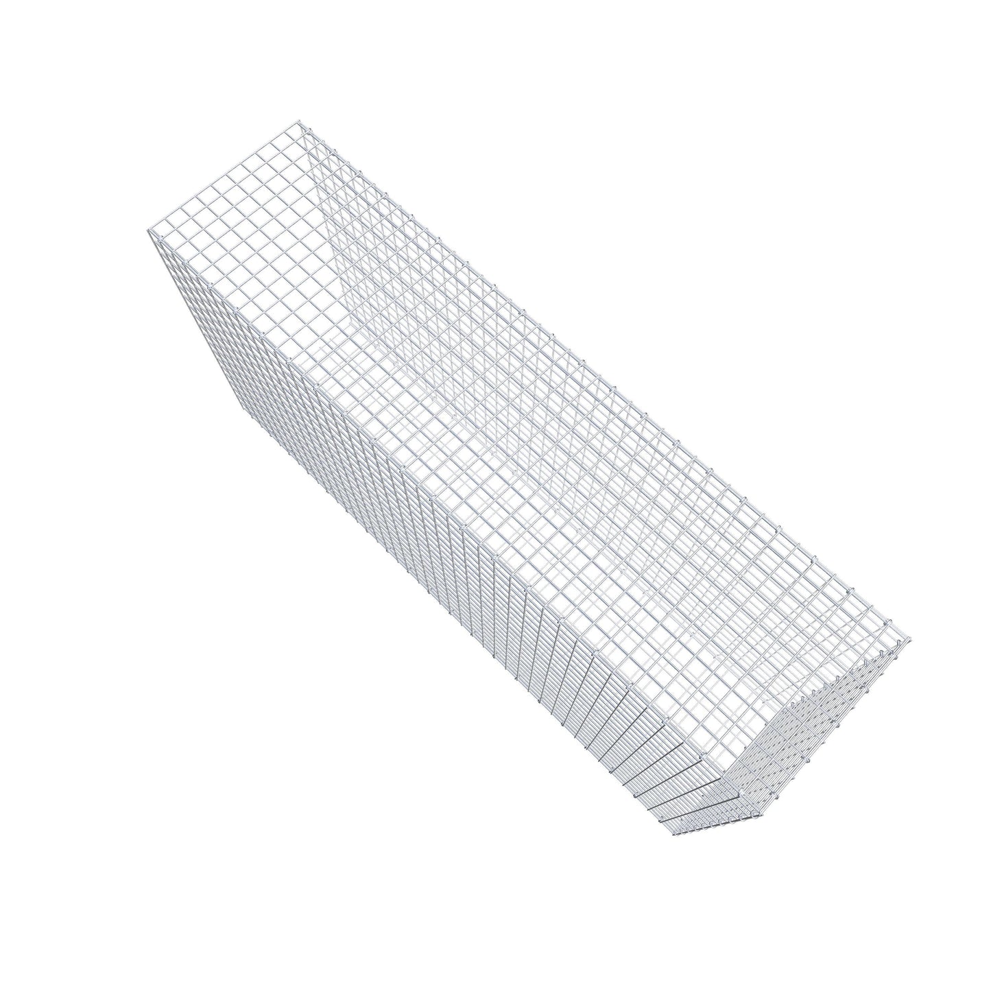 Fästbar gabion typ 2 200 cm x 100 cm x 50 cm (L x H x D), maskstorlek 5 cm x 5 cm, C-ring
