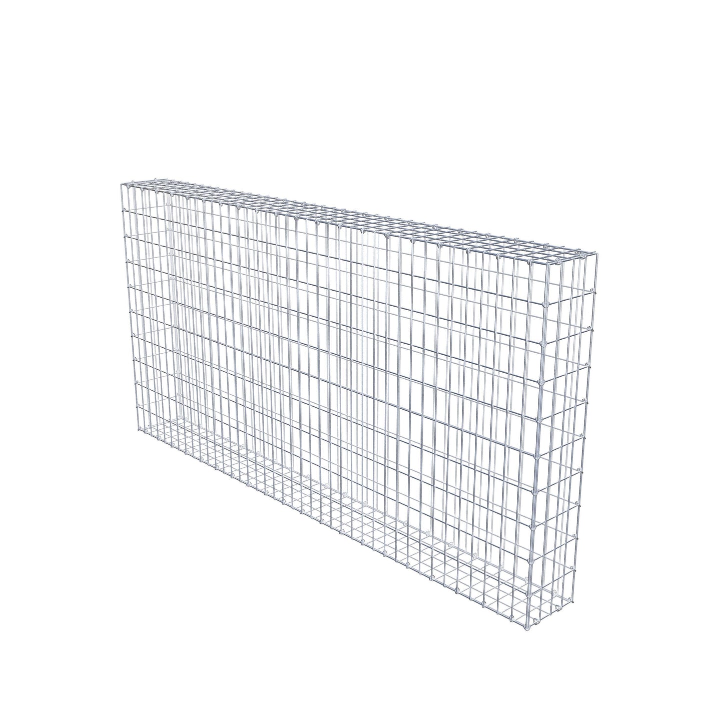 Gabião 200 cm x 100 cm x 20 cm (C x A x P), malhagem 5 cm x 10 cm, anel C