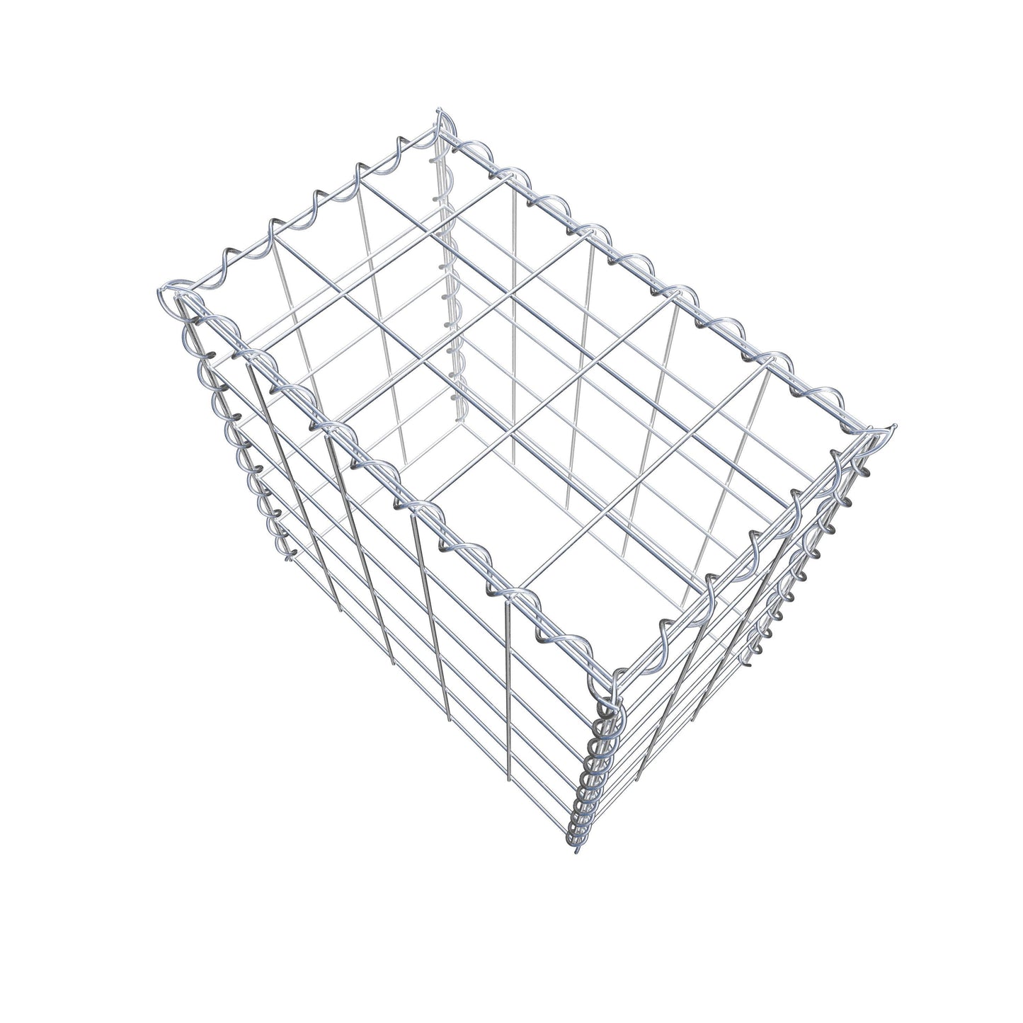 Extra gabion typ 3 50 cm x 50 cm x 30 cm (L x H x D), maskstorlek 10 cm x 10 cm, spiral