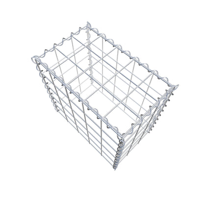 Extra gabion typ 3 50 cm x 50 cm x 30 cm (L x H x D), maskstorlek 10 cm x 10 cm, spiral