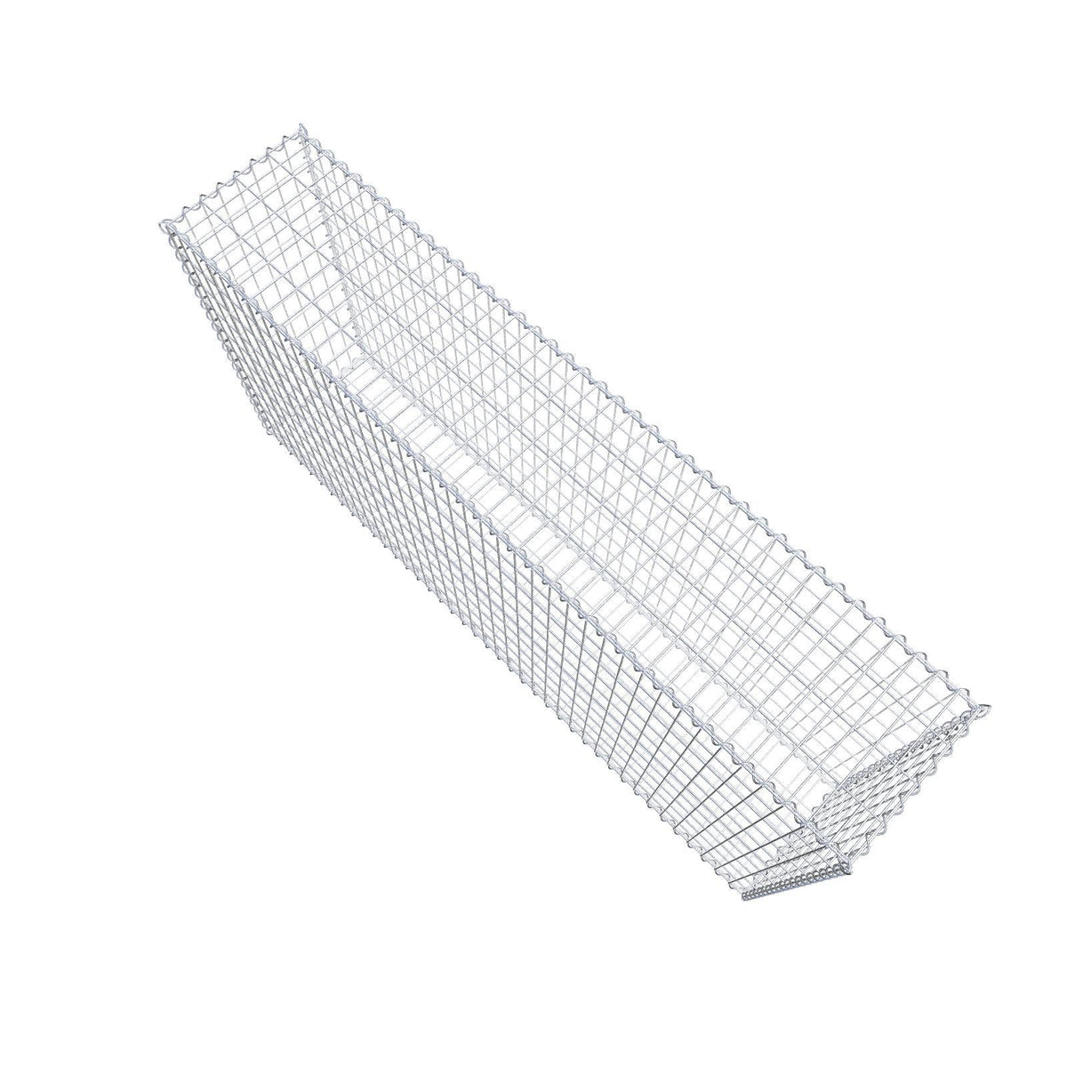 Gabion 200 cm x 100 cm x 40 cm (L x H x D), maskstorlek 5 cm x 10 cm, spiral