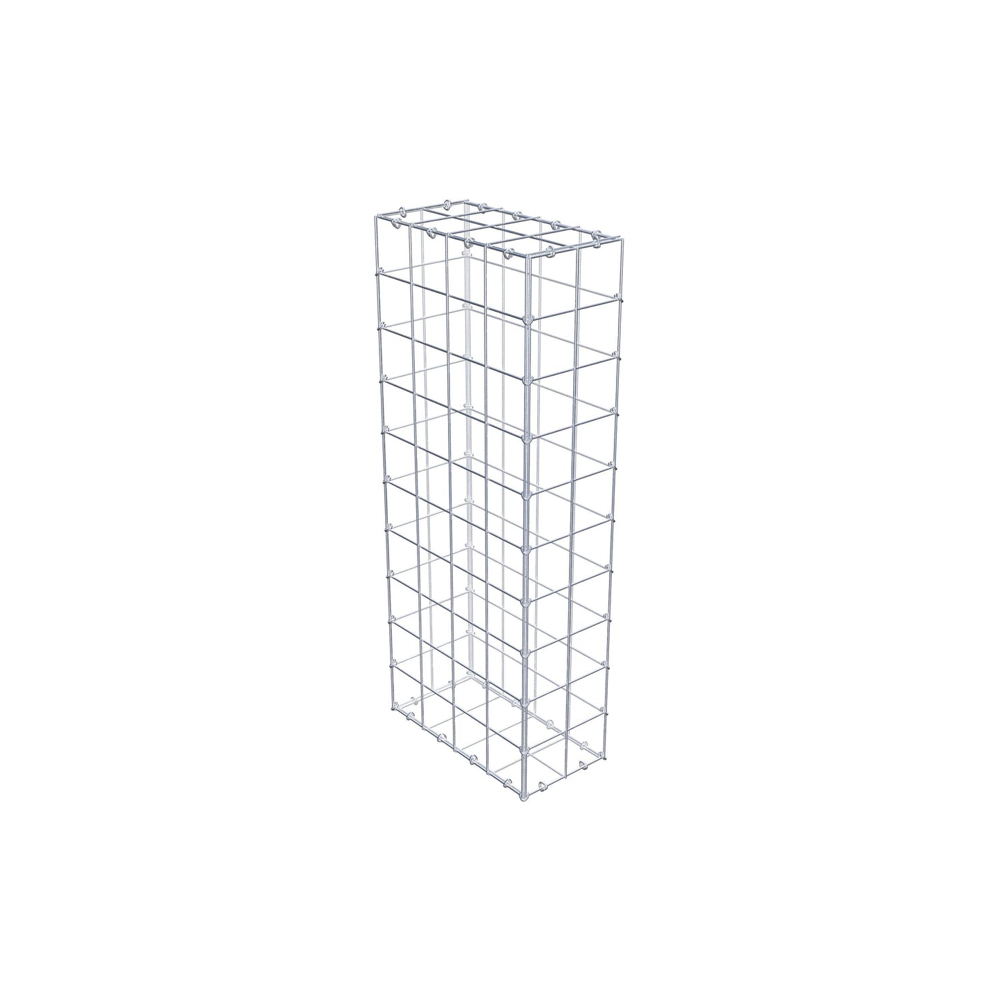 Gabion 100 cm x 40 cm x 20 cm (L x H x D), maskestørrelse 10 cm x 10 cm, C-ring