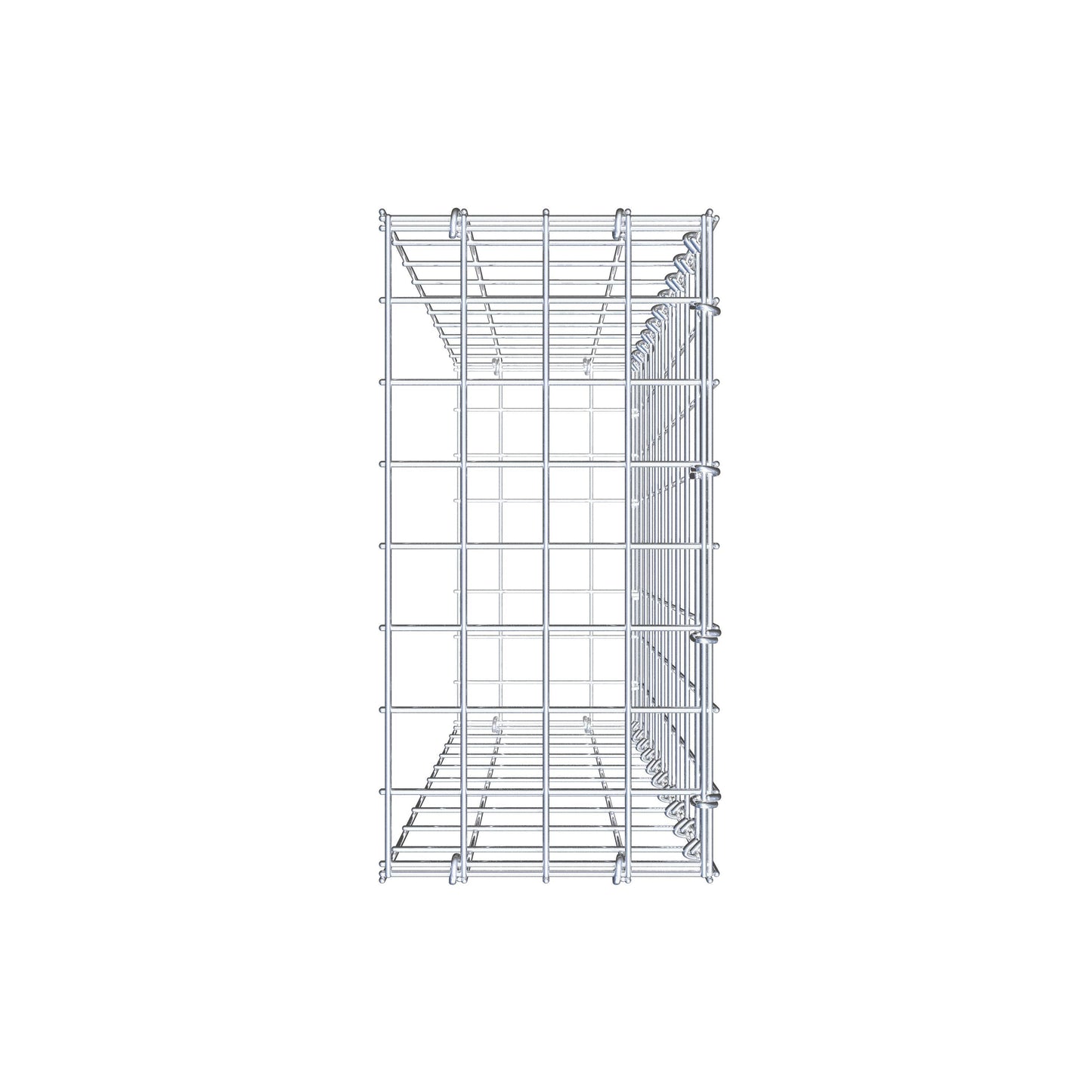 Gabião Tipo 2 100 cm x 20 cm x 40 cm, malhagem 5 cm x 10 cm, anel C