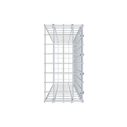 Gabião Tipo 2 100 cm x 20 cm x 40 cm, malhagem 5 cm x 10 cm, anel C