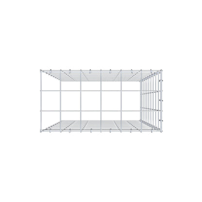 Fourche rapportée type 4 100 cm x 60 cm x 30 cm (L x H x P), maille 10 cm x 10 cm, anneau en C