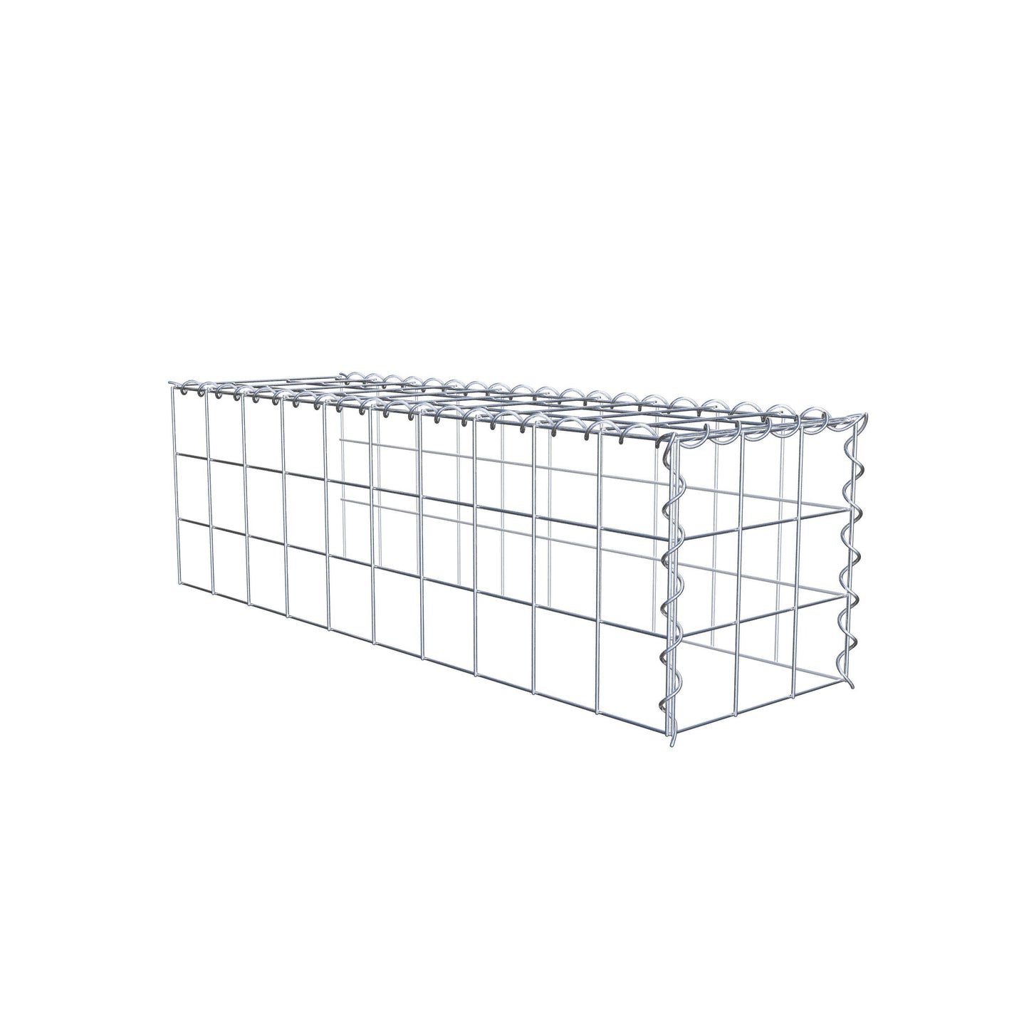 Gabbione aggiuntivo tipo 4 100 cm x 30 cm x 30 cm (L x A x P), maglia 10 cm x 10 cm, spirale