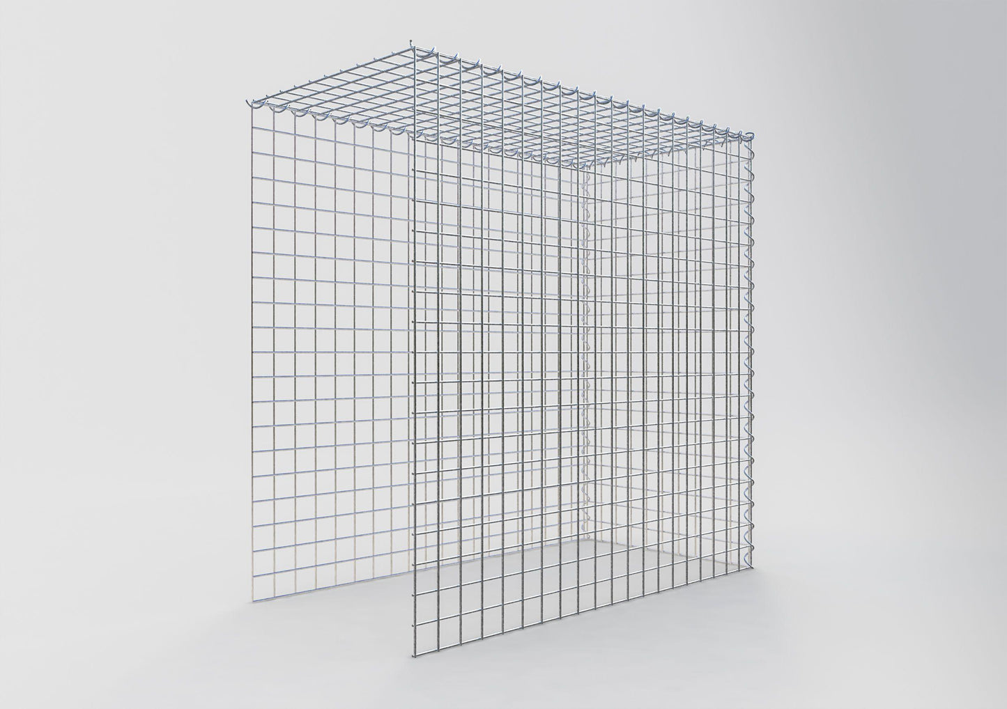 Gavión complementario tipo 4 100 cm x 100 cm x 50 cm (L x A x P), malla 5 cm x 5 cm, espiral