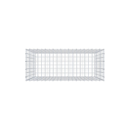 Gabbione 100 cm x 100 cm x 40 cm (L x H x P), maglia 5 cm x 10 cm, anello a C