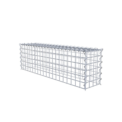 Påväxt gabion typ 3 100 cm x 30 cm x 20 cm (L x H x D), maskstorlek 5 cm x 5 cm, spiral
