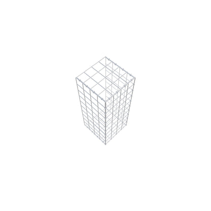 Typ 2 påbyggnadsgabion 100 cm x 40 cm x 40 cm (L x H x D), maskstorlek 10 cm x 10 cm, C-ring