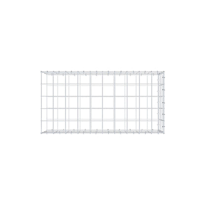 Typ 2 påbyggnadsgabion 100 cm x 30 cm x 50 cm (L x H x D), maskstorlek 10 cm x 10 cm, C-ring
