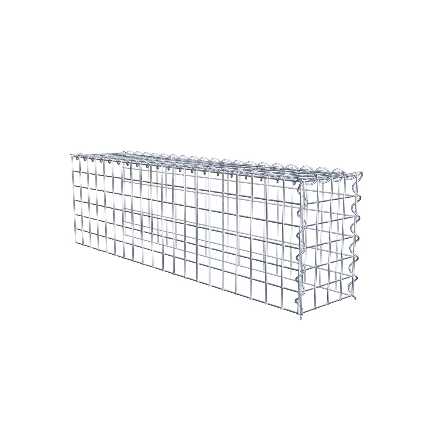 Anbaugabione Typ 4 100 cm x 30 cm x 20 cm (L x H x T), Maschenweite 5 cm x 5 cm, Spirale