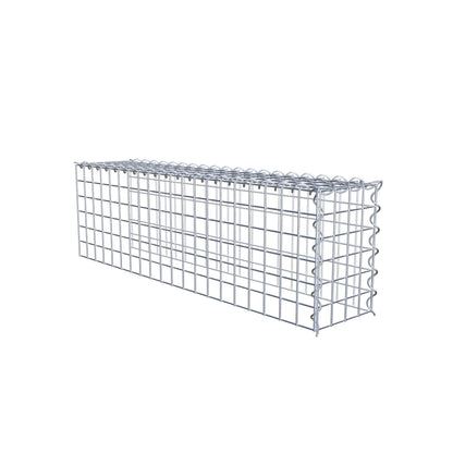 Anbaugabione Typ 4 100 cm x 30 cm x 20 cm (L x H x T), Maschenweite 5 cm x 5 cm, Spirale