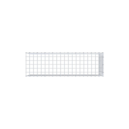 Monteret gabion type 4 100 cm x 40 cm x 30 cm (L x H x D), maskestørrelse 5 cm x 5 cm, C-ring