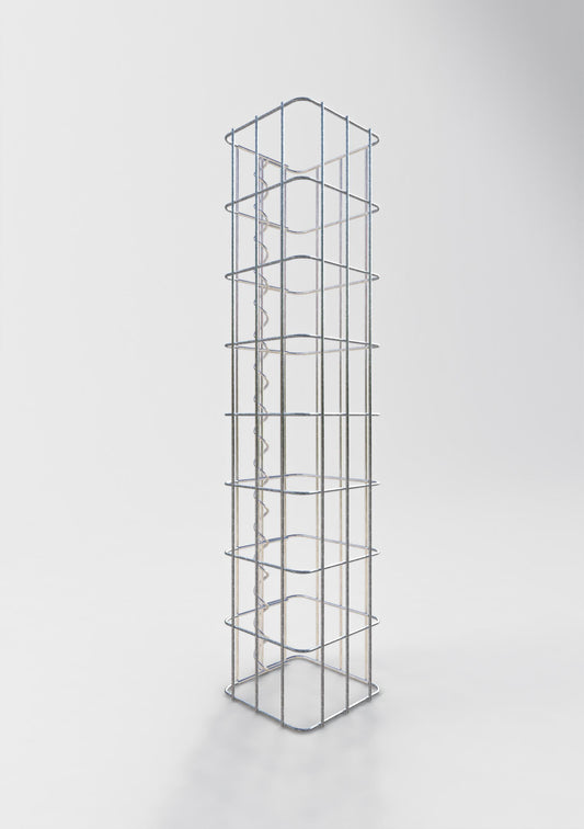 Gabionpelare fyrkant 17 cm x 17 cm, 80 cm hög, MW 5 cm x 10 cm
