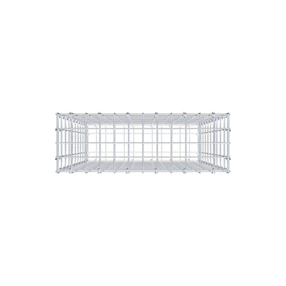 Gabion 100 cm x 60 cm x 20 cm (L x H x D), maskstorlek 5 cm x 10 cm, C-ring