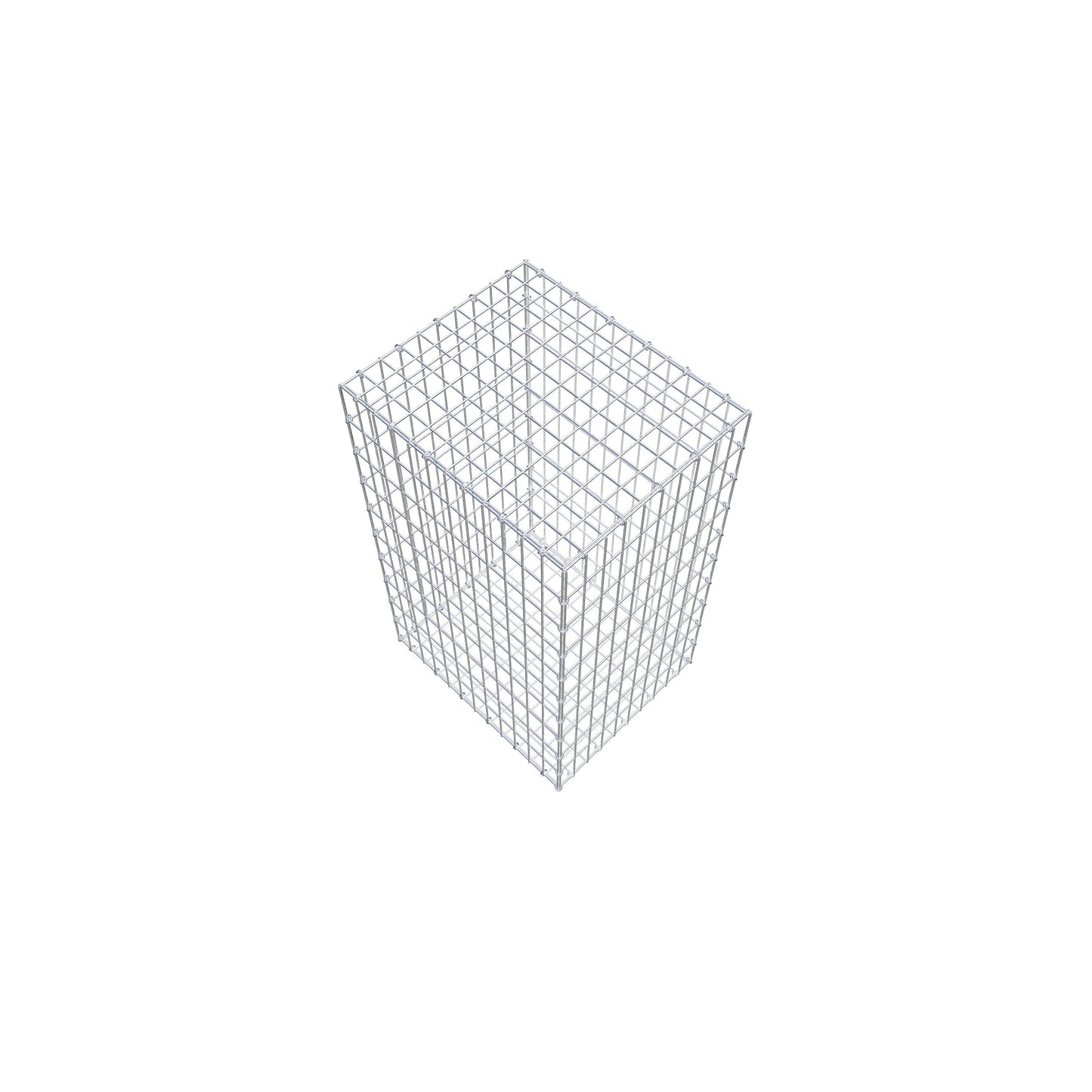 Gabião 100 cm x 60 cm x 50 cm (C x A x P), malhagem 5 cm x 10 cm, anel C
